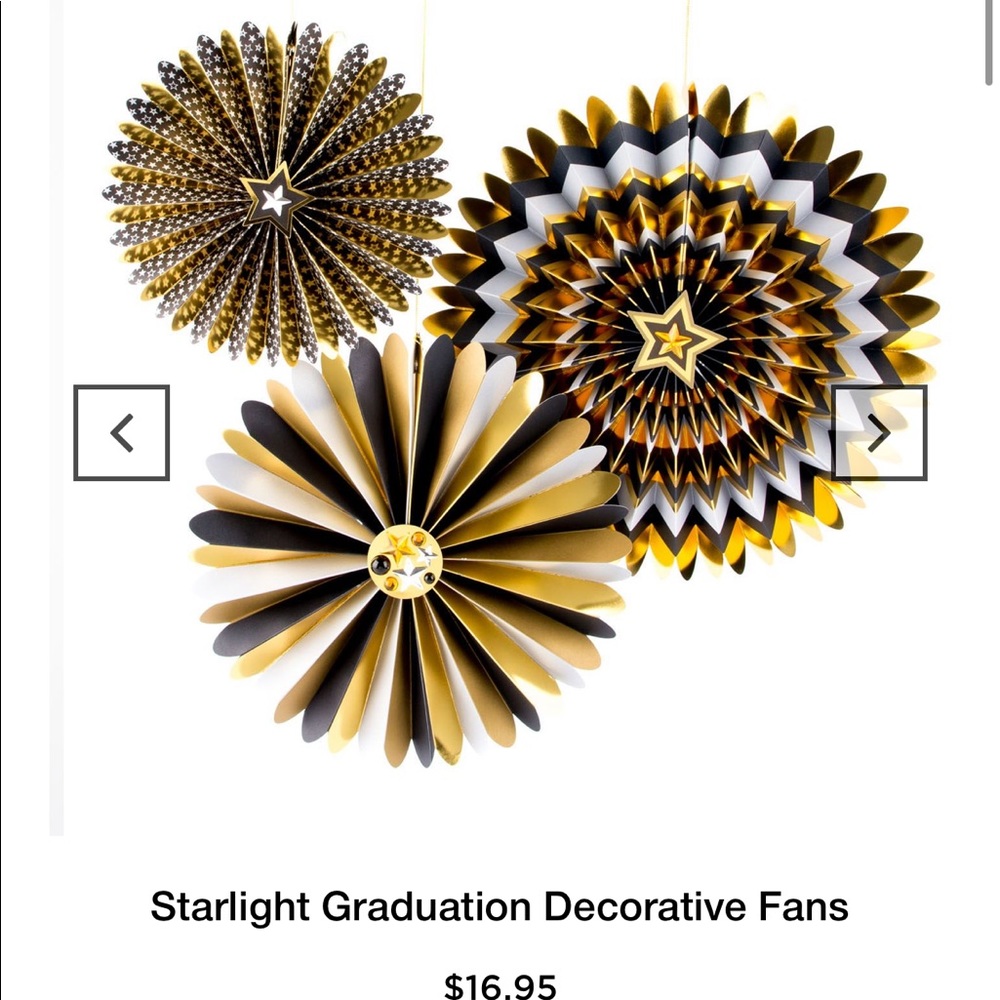 Papyrus Starlight Graduation decorative fans